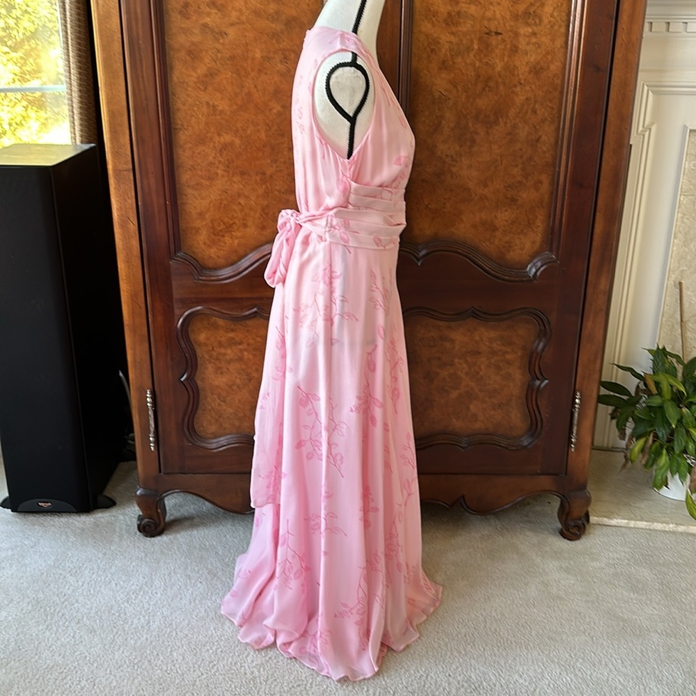 Adrianna Papell Silk Sleeveless Maxi Dress - Picture 6 of 13